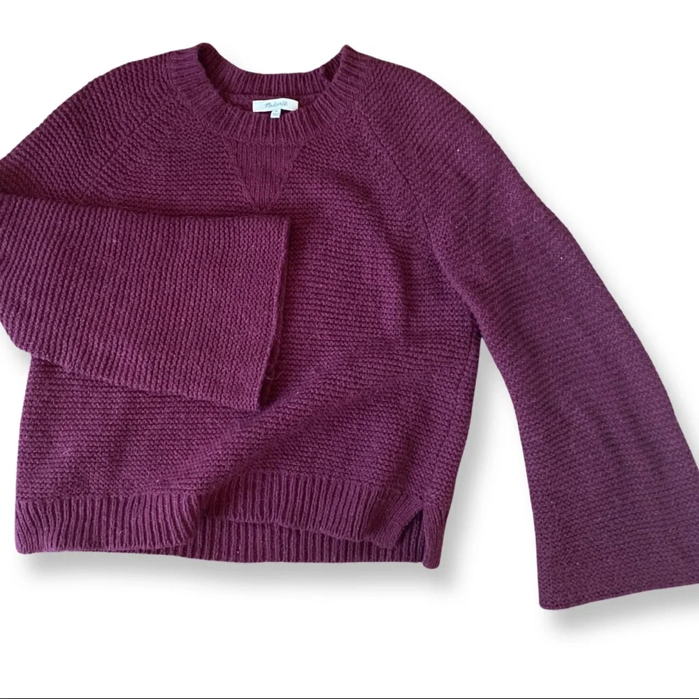 Alpaca blend bell sleeve sweater - Picture 3 of 5
